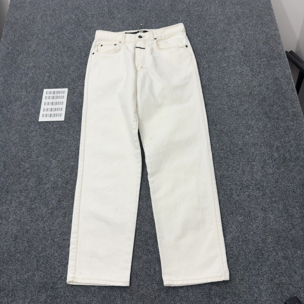 Vintage Marithe Francois Girbaud Jeans Mens 30 White Cotton Baggy Streetwear